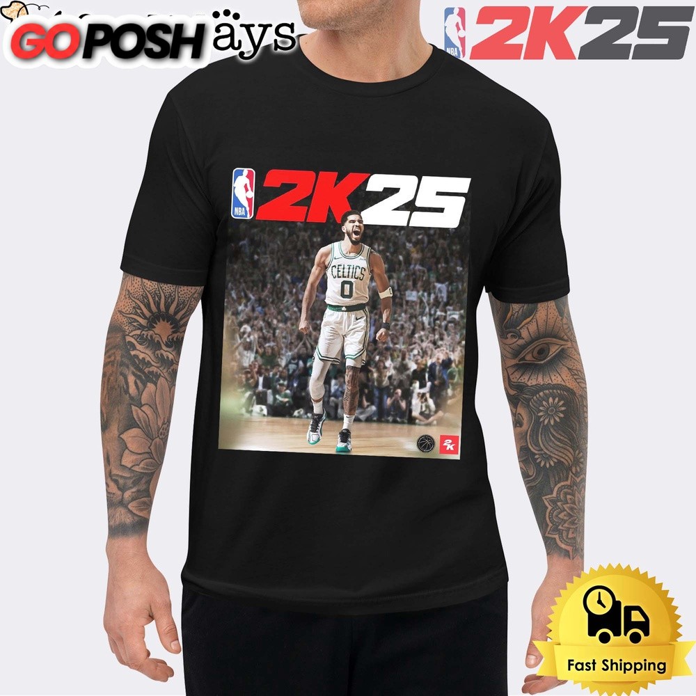 Jayson Tatum Of Boston Celtics Is NBA 2K25 Officially Cover Unisex T-Shirt