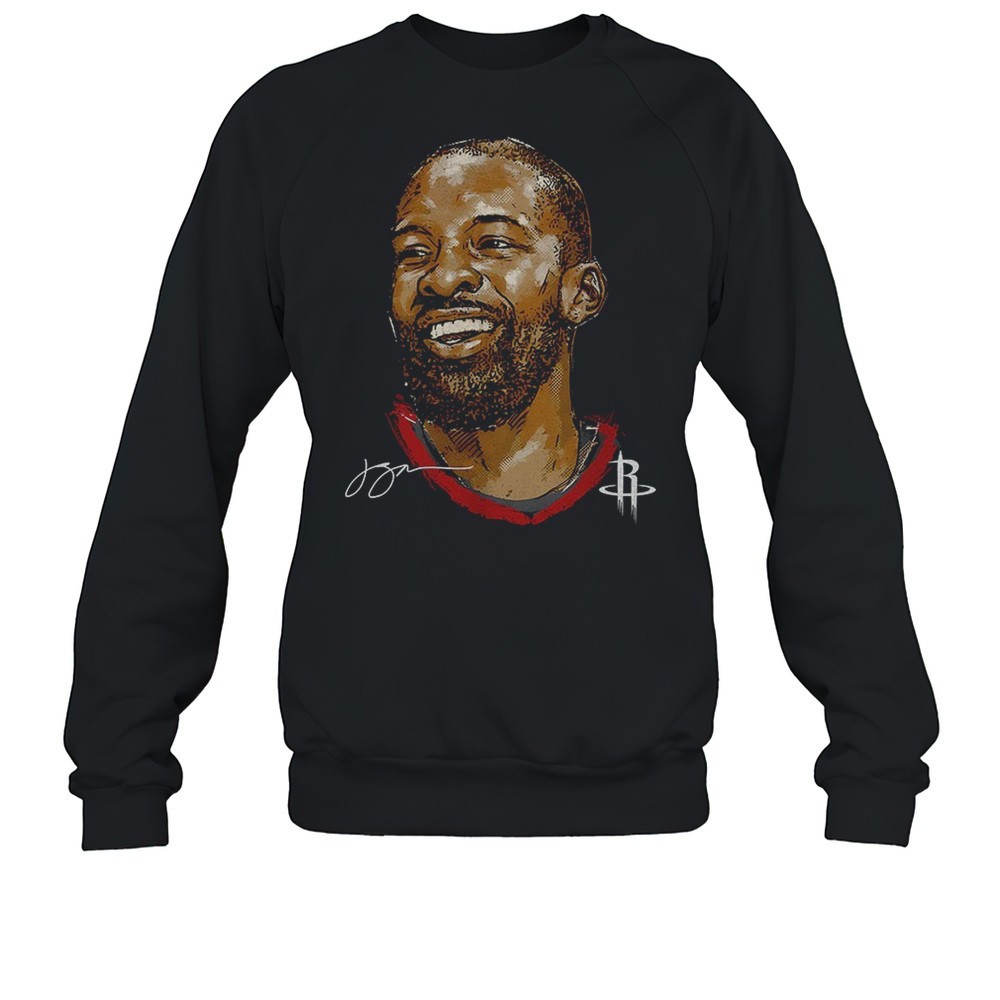 Jeff Green Houston Rockets MLB Basketball Player Portrait Signature Shirt