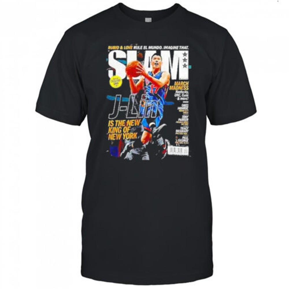 Jeremy Lin New York Knicks Nba Basketball Slam Is The New King Of New York Shirt