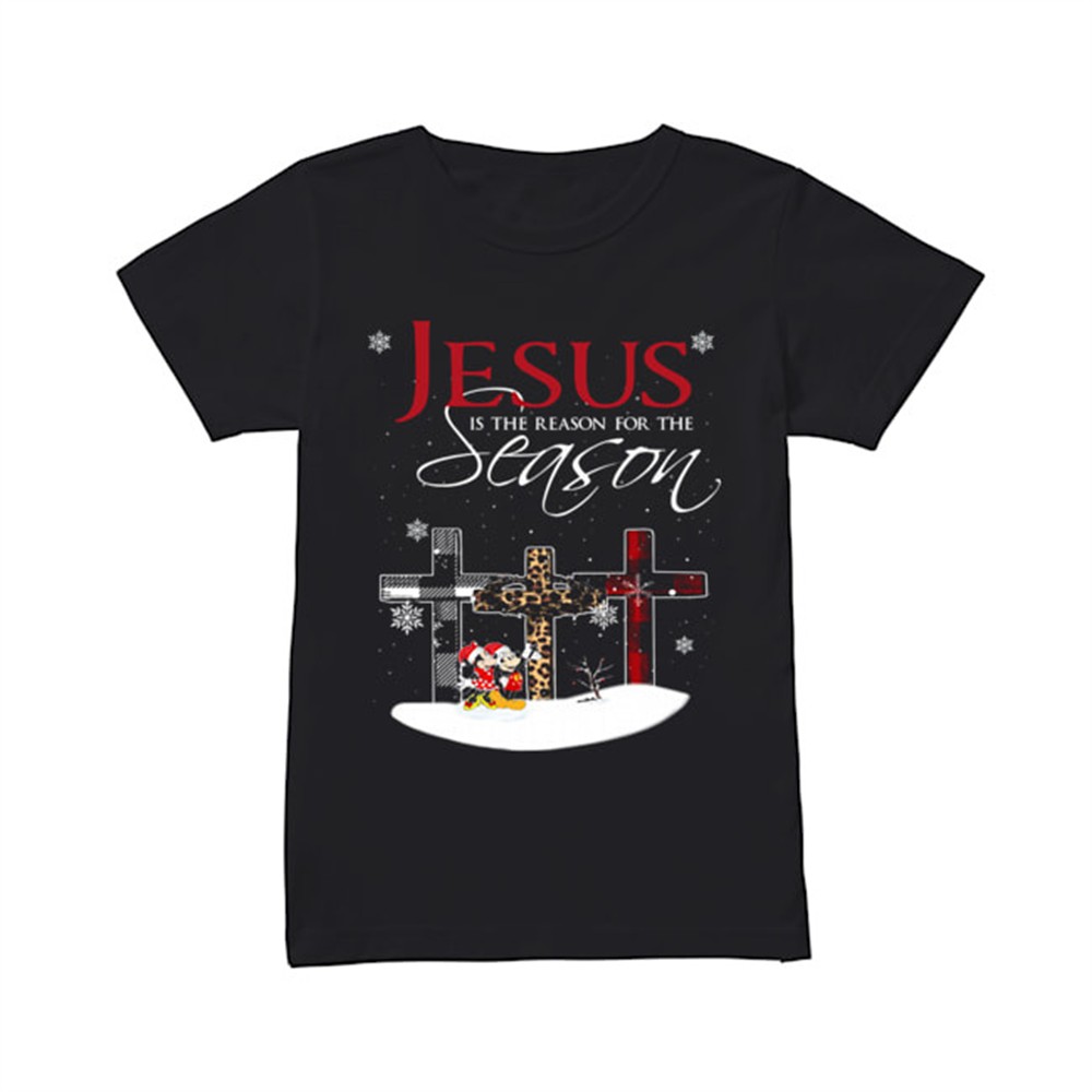 jesus-is-the-reason-for-the-season-christmas-cross-mickey-mouse-shirt-bqlfszuo Jesus is the reason for the season christmas cross Mickey Mouse shirt
