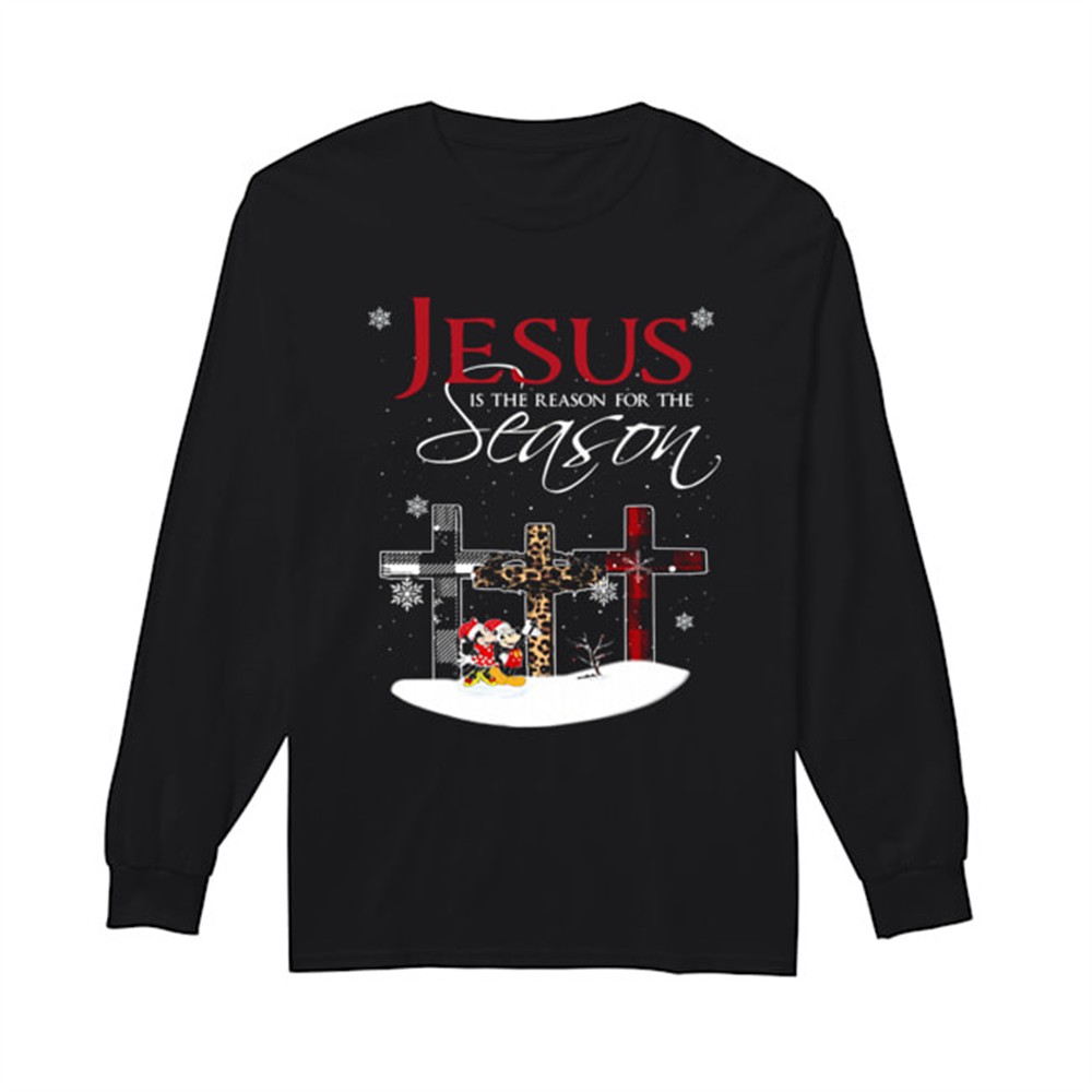 jesus-is-the-reason-for-the-season-christmas-cross-mickey-mouse-shirt-bqlfszuo Jesus is the reason for the season christmas cross Mickey Mouse shirt
