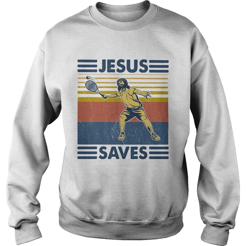 Jesus saved Tennis vintage shirt