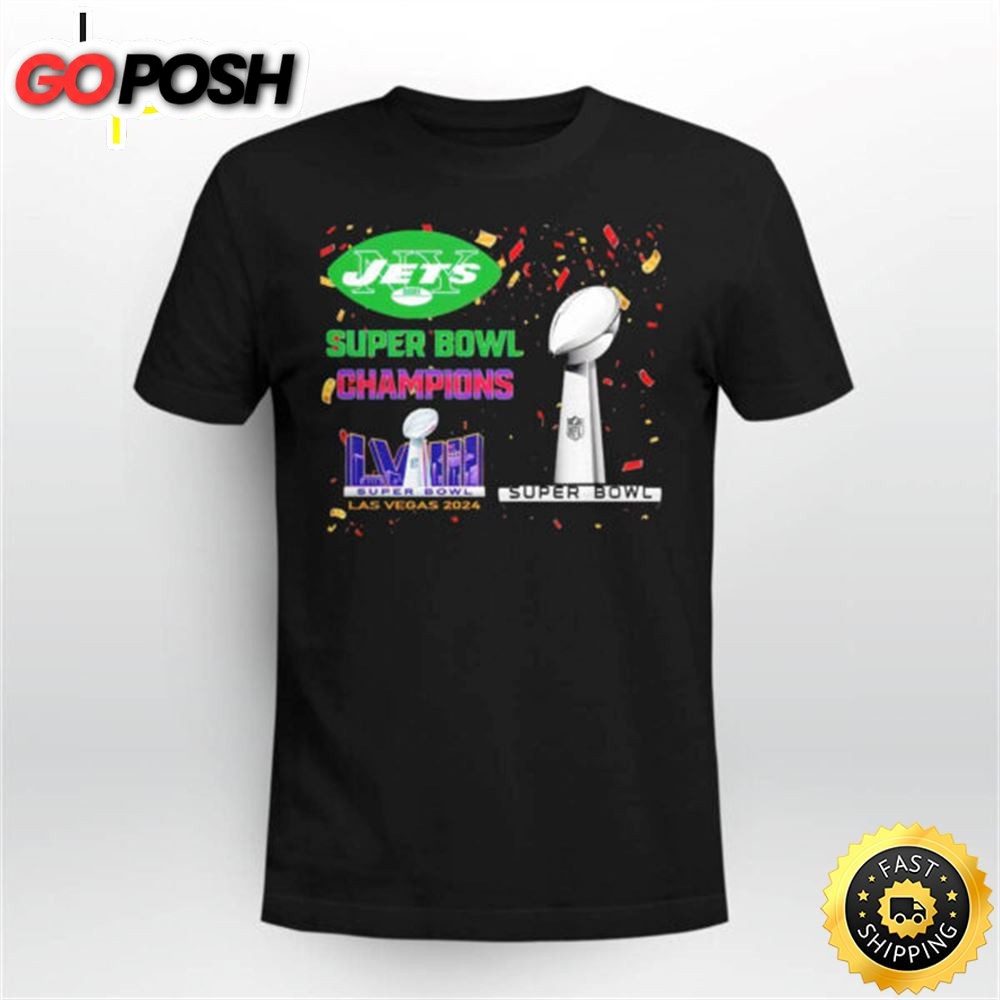 Jets Super Bowl Champions Lviii Las Vegas 2025 Shirt