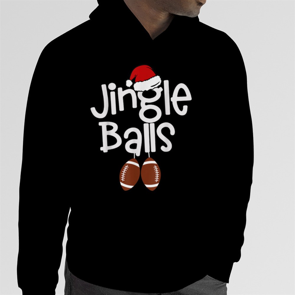Jingle Balls Tinsel Tits Matching Couple Chestnuts Football T-Shirt B0BM9VNDWT