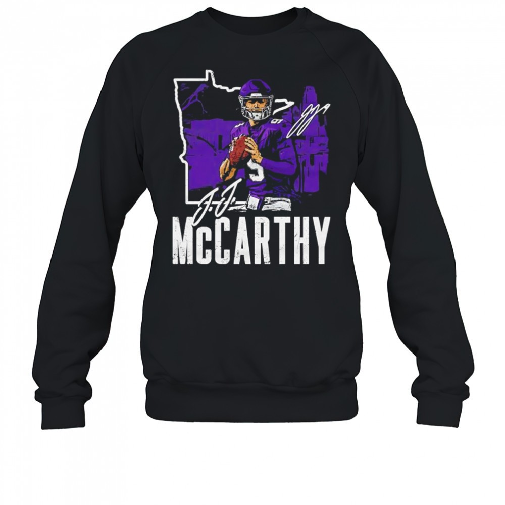 jj-mccarthy-minnesota-vikings-500-level-charcoal-signature-shirt-qpfbngpz J.J. McCarthy Minnesota Vikings 500 level charcoal signature shirt