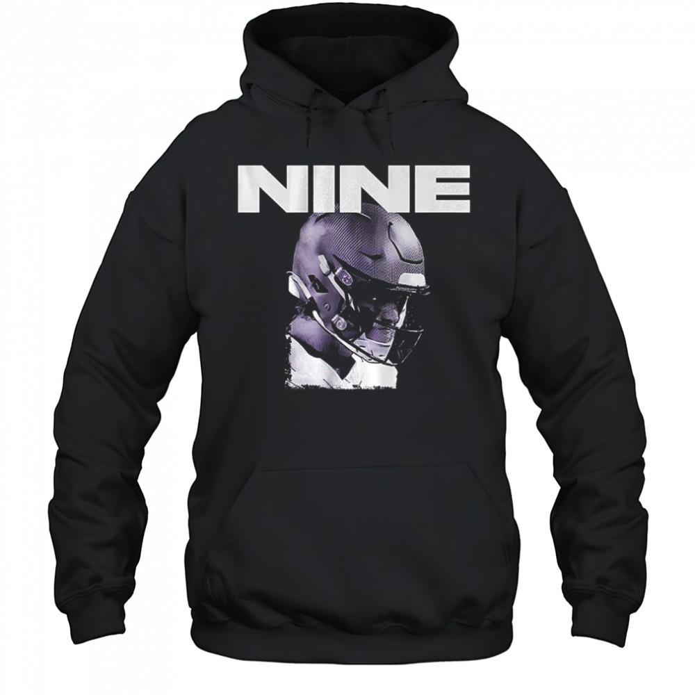 JJ McCarthy Minnesota Vikings football Nine big head shirt