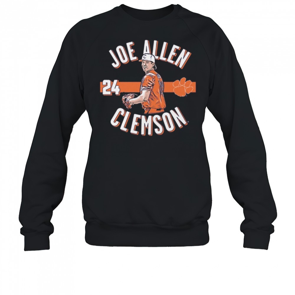 joe-allen-24-clemson-tigers-baseball-ncaa-division-i-illustrated-t-shirt-1zs85bke Joe Allen 24 Clemson Tigers Baseball NCAA Division I Illustrated t-shirt