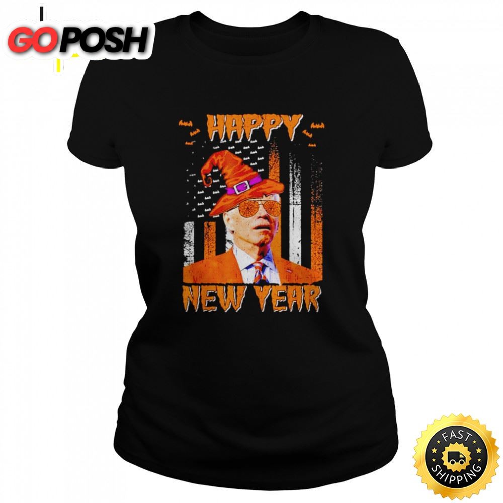 Joe biden confused anti Biden pumpkin happy new year Halloween Unisex Basic T-shirt