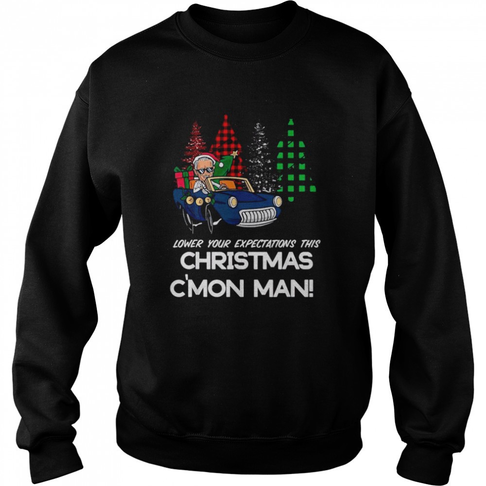 joe-biden-driving-car-lower-your-expectations-this-christmas-cmon-man-christmas-45hkmjsf Joe Biden driving car lower your expectations this Christmas cmon man Christmas shirt