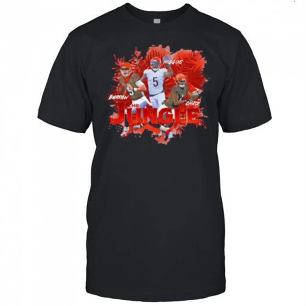 joe-burrow-cincinnati-the-jungle-trio-graphic-shirt-uet2ud4g Joe Burrow Cincinnati The Jungle Trio graphic shirt
