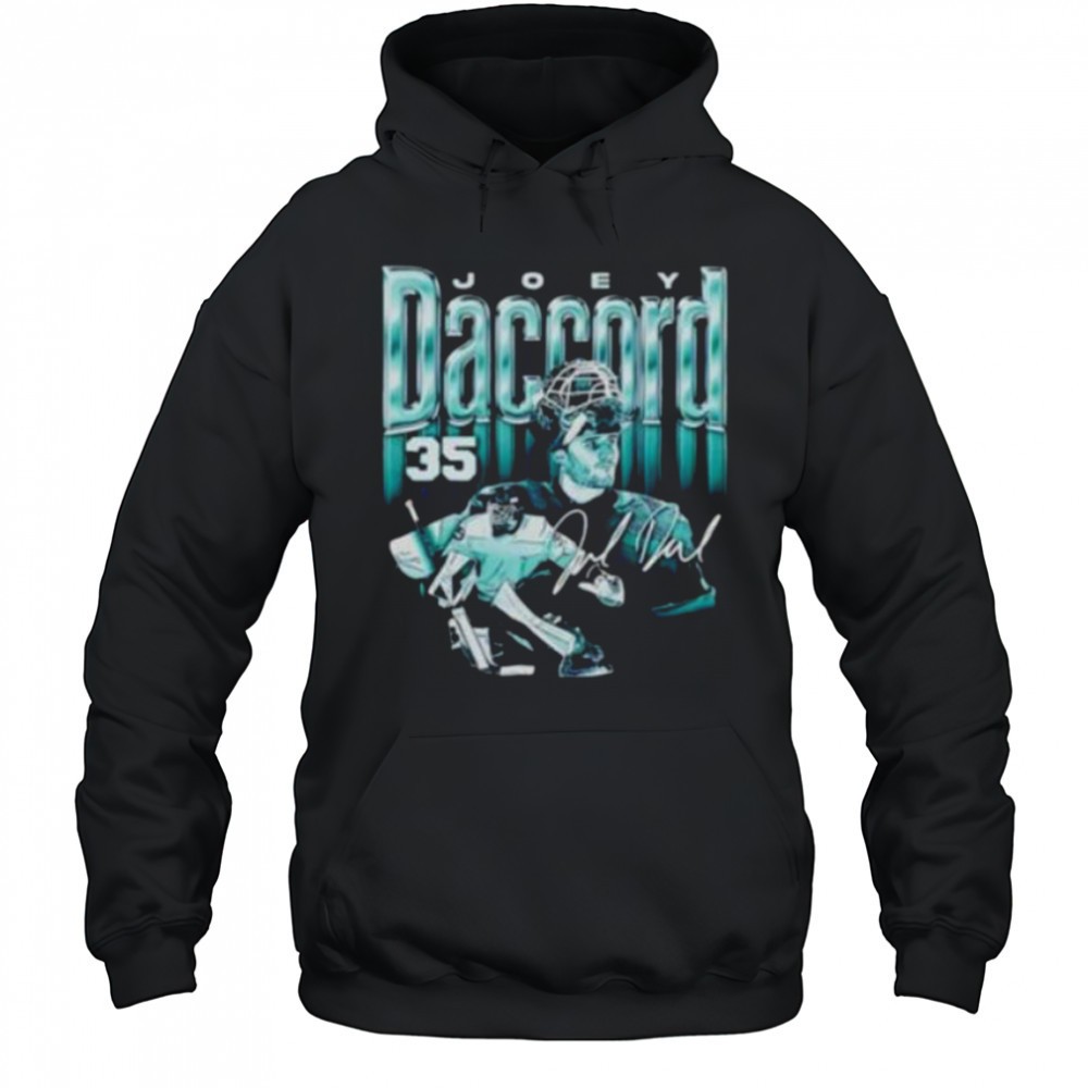 Joey Daccord 35 Seattle Kraken Hockey player autographed shirt