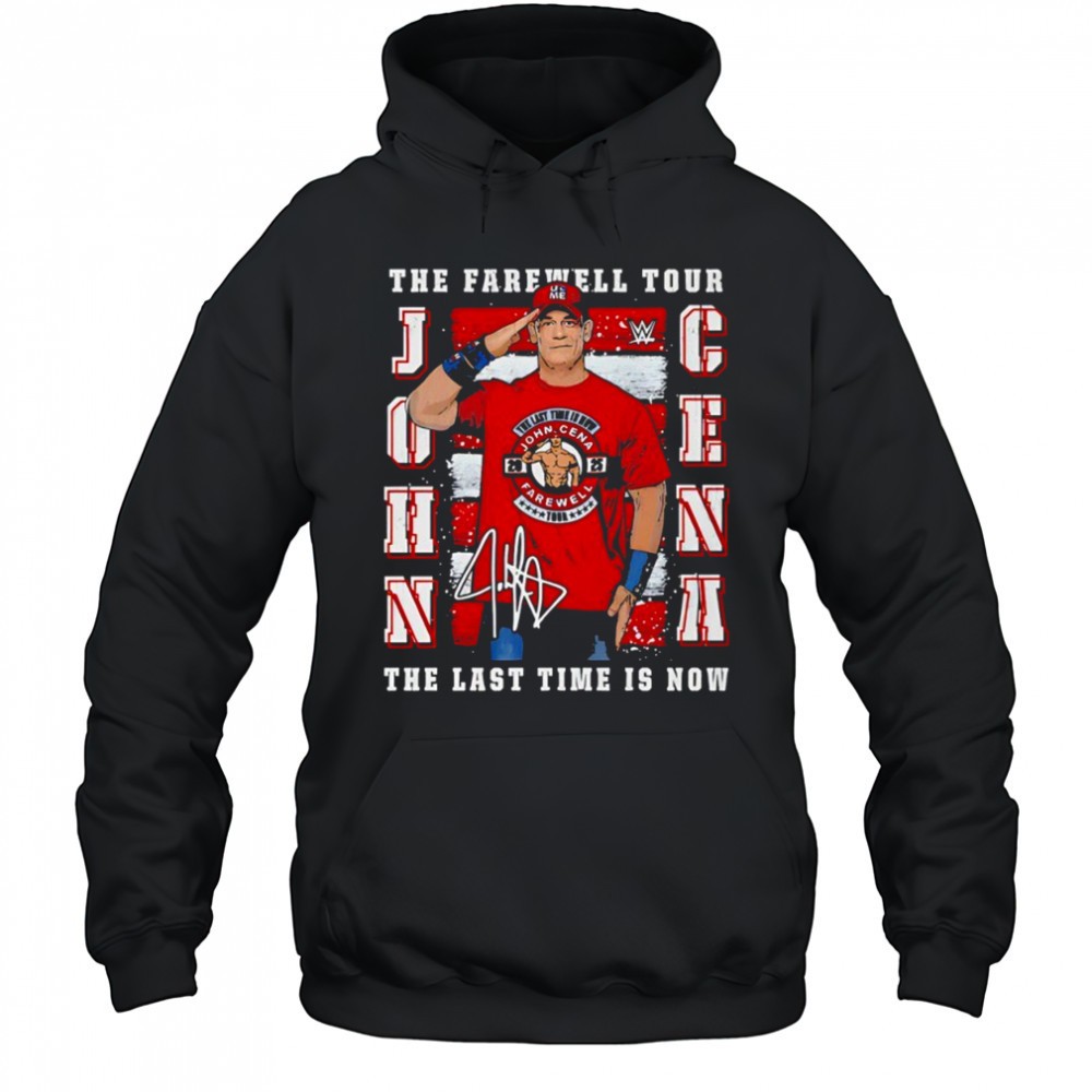 John Cena Farewell Tour WHT the last time is now signature shirt