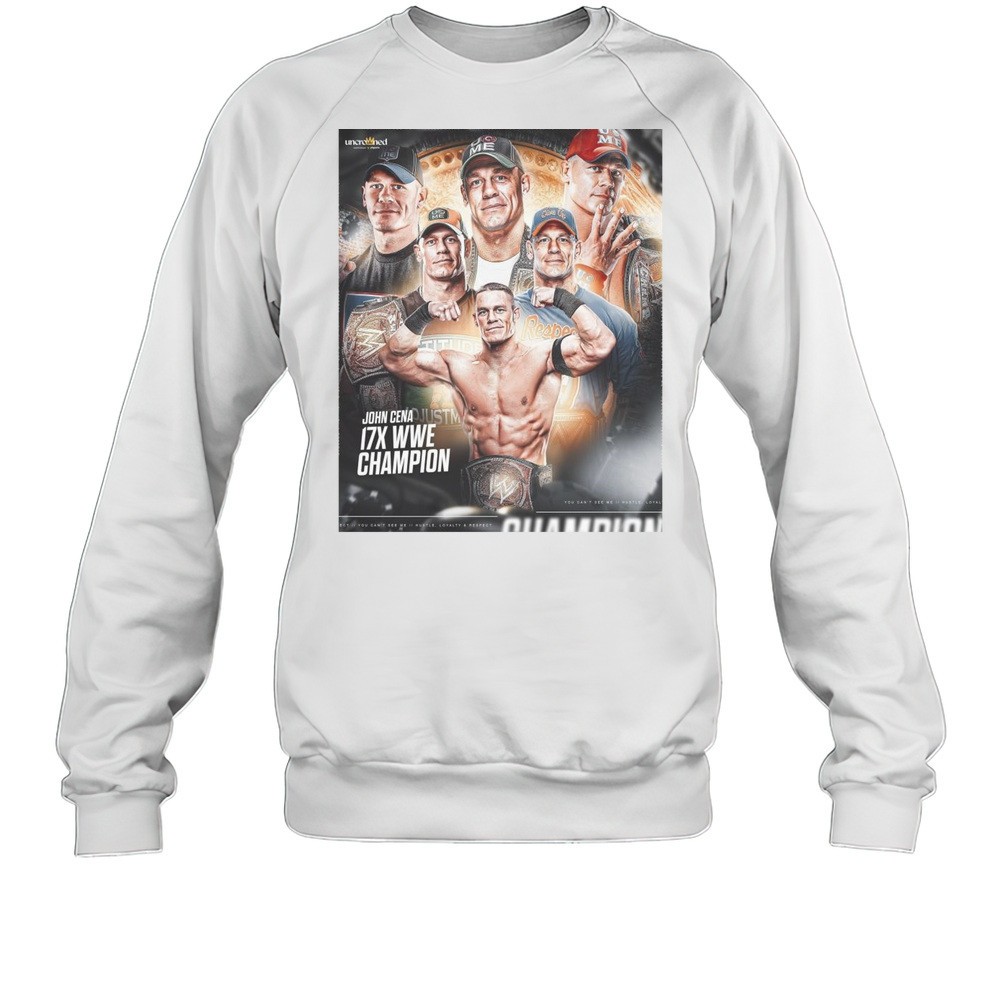 John Cena Has Passed Ric Flair For Most World Title Victories 17X WWE Champion WrestleMania 41 T-shirt