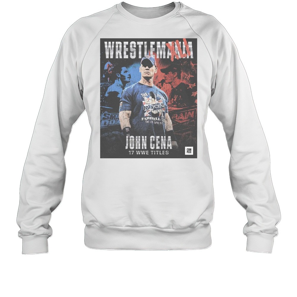 John Cena Wins 17th Wwe World Title At Wrestlemania 41 Vintage T-shirt