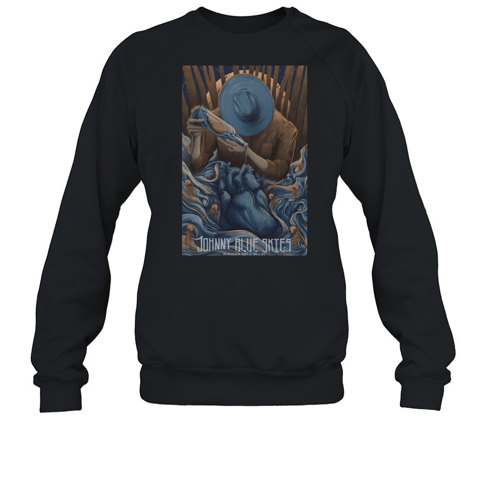 Johnny Blue Skies Mission Ballroom Denver CO Apr 14 2025 Tour T-shirt