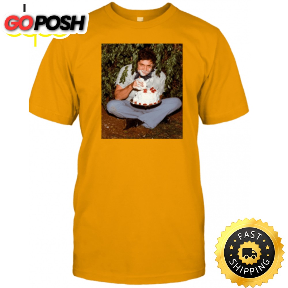 Johnny Cash Eating Cake T-shirt