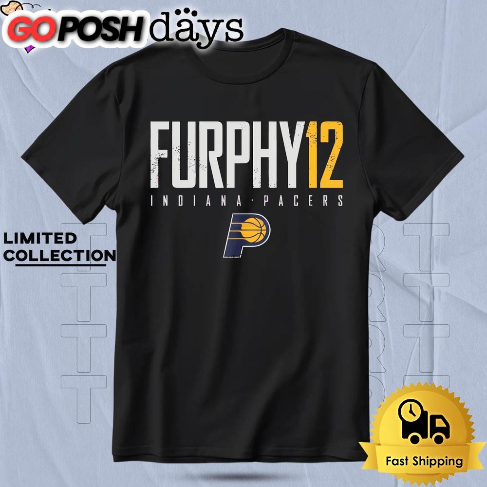 Johnny Furphy 12 Indiana Pacers Basketball Elite T Shirt