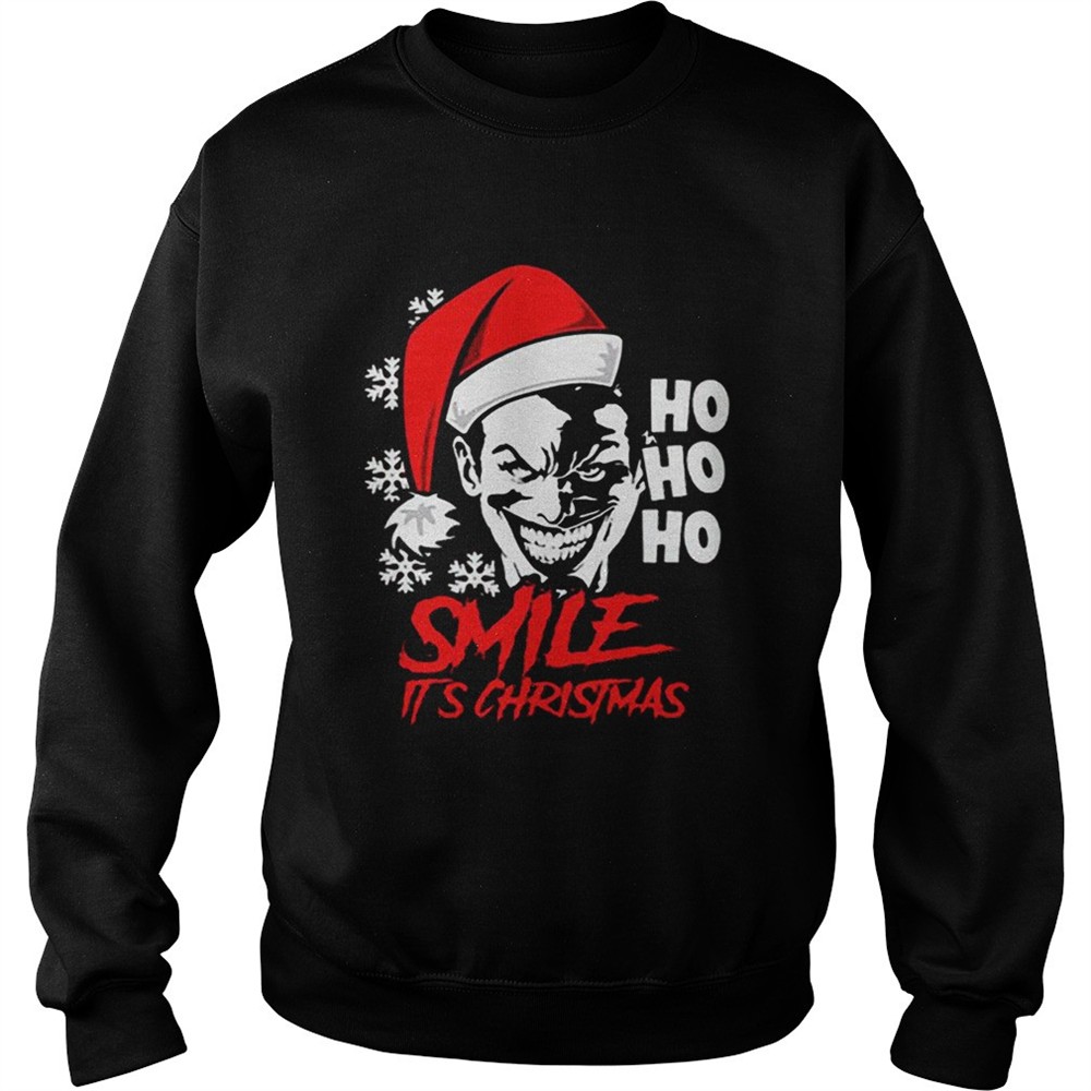Joker Smile Its Christmas Ho Ho Ho shirt