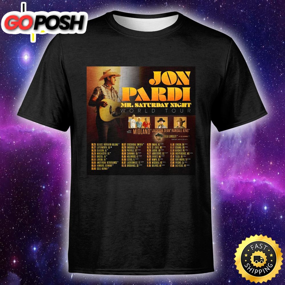 Jon Pardi Announces First Global Headline Tour To Open In Uk In August Unisex T-Shirt