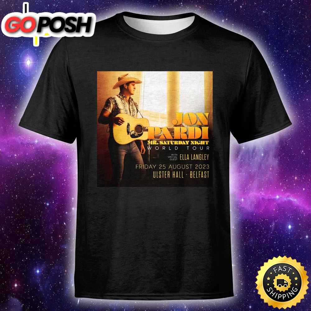 Jon Pardi Belfasts Ulster Hall This Summer Friday 25 August 2025 Unisex T-Shirt