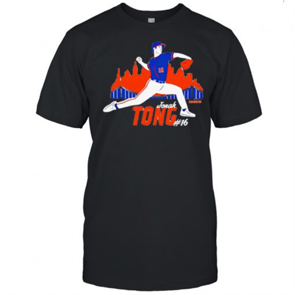 Jonah Tong New York Mets baseball The Canadian Cannon number 16 shirt