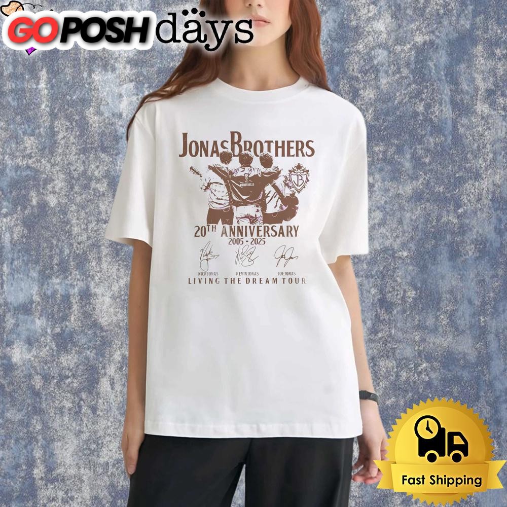 jonas-brothers-20th-anniversary-living-the-dream-tour-shirt-gk62pztt Jonas Brothers 20Th Anniversary Living The Dream Tour Shirt
