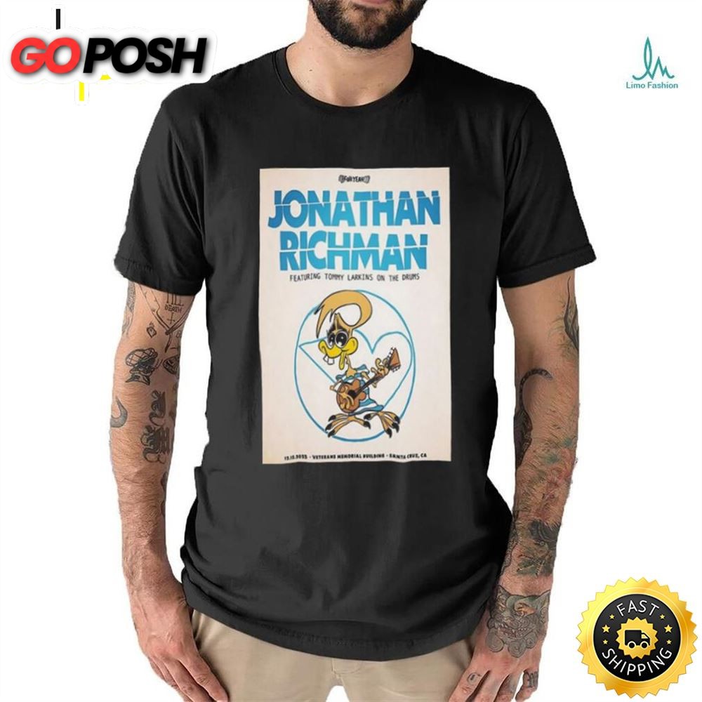 Jonathan Richman Dec 15, 2025 Santa Cruz, CA Poster shirt