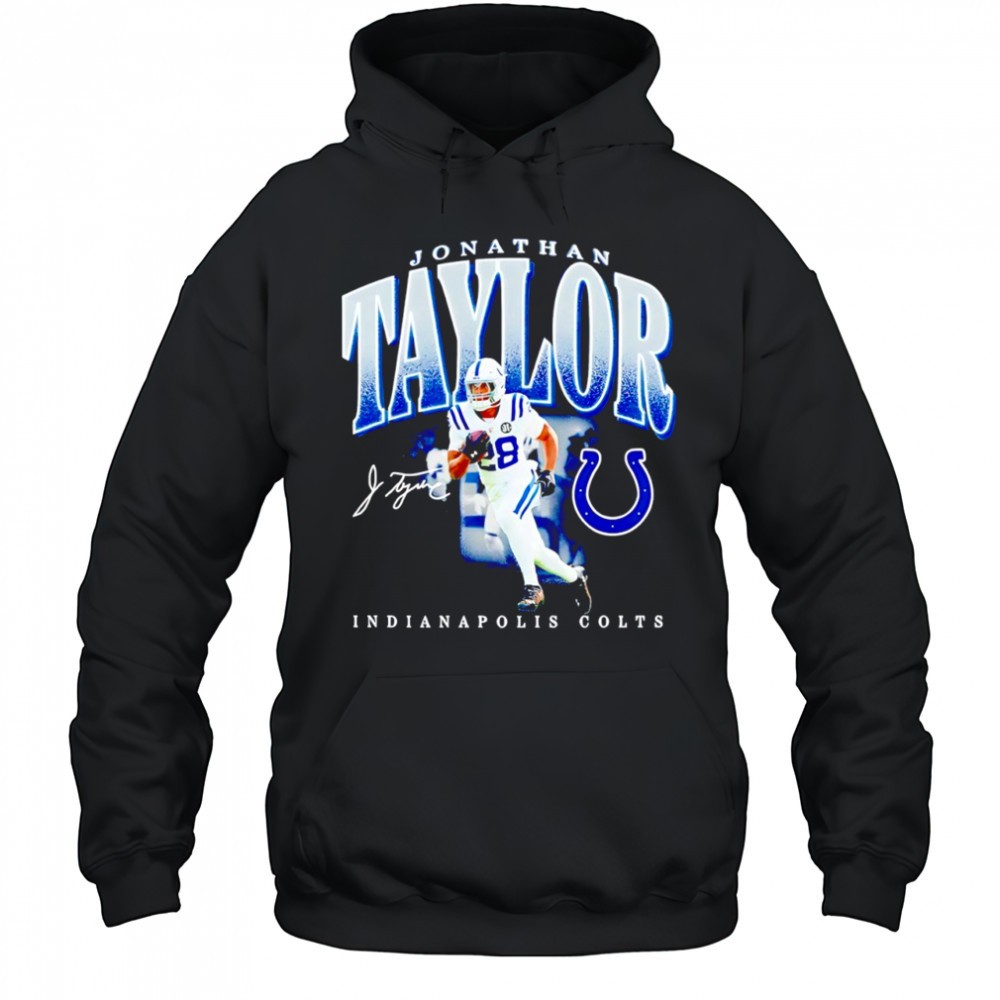 Jonathan Taylor Indianapolis Colts football player signature shirt