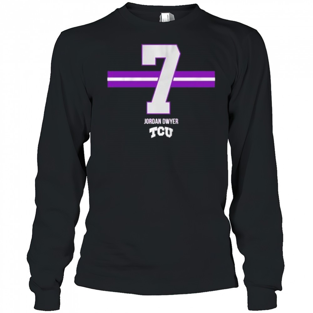 jordan-dwyer-7-stripe-tcu-football-shirt-s5l45rst Jordan Dwyer 7 Stripe TCU Football shirt