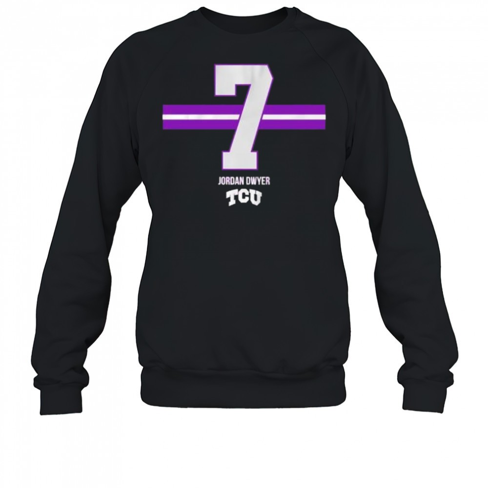 jordan-dwyer-7-stripe-tcu-football-shirt-s5l45rst Jordan Dwyer 7 Stripe TCU Football shirt