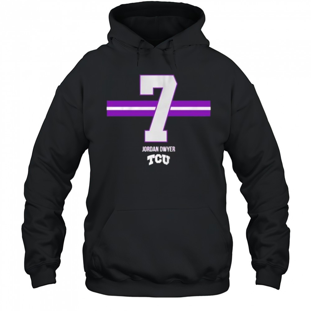 Jordan Dwyer 7 Stripe TCU Football shirt