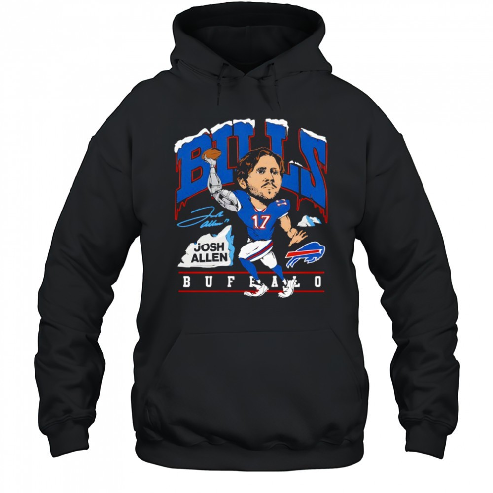Josh Allen Buffalo Bills Caricature Player Graphic signature shirt