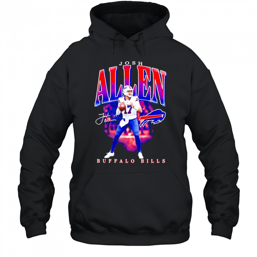 Josh Allen Buffalo Bills football player signature shirt