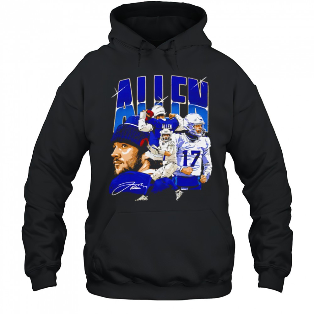 Josh Allen Buffalo Collage signature football shirt