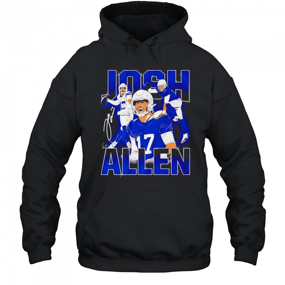 Josh Allen Masterpiece graphic signature shirt