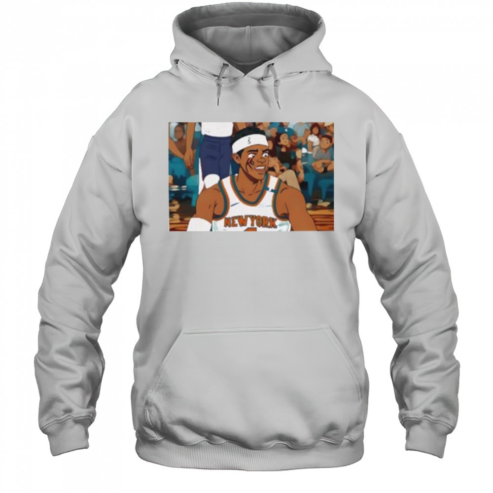 Josh Hart New York Knicks Takes Elbow From Kornet anime shirt