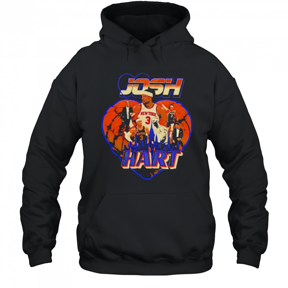 Josh Hart to Hart New York Knicks heart shirt