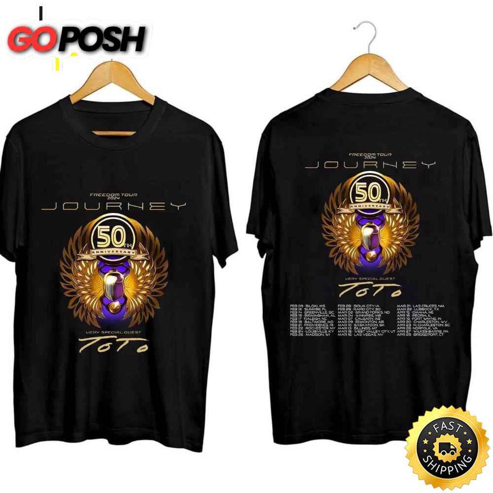 Journey Freedom Tour 2024 Shirt Journey With Toto 2024