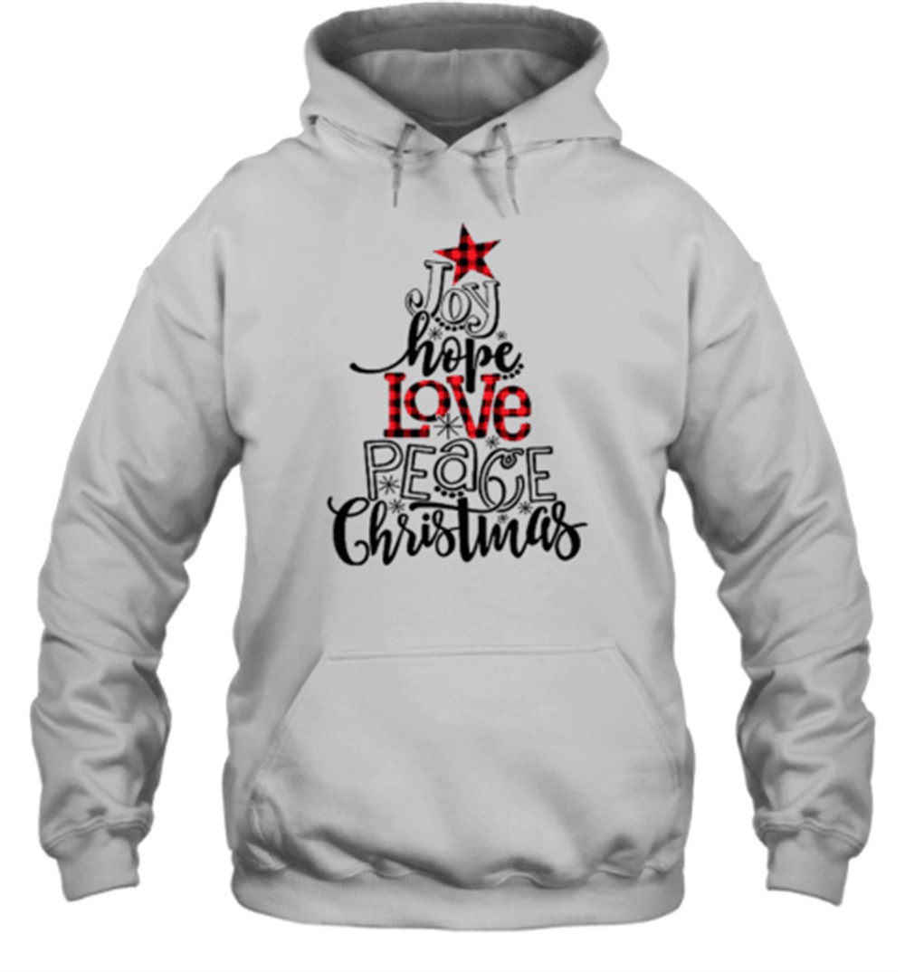 Joy Hope Love Peace Christmas Teacher T-Shirt