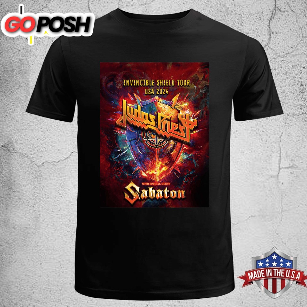 Judas Priests Invincible Shield Tour USA 2025 T-shirt