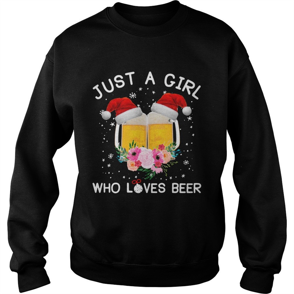 Just a girl who loves beer Christmas ugly shirt