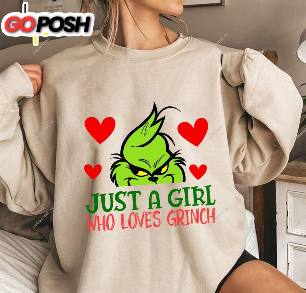 Just A Girl Who Loves Grinch Shirt