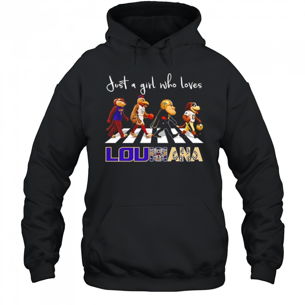 Just a girl who loves Louisiana sports mascot shirt