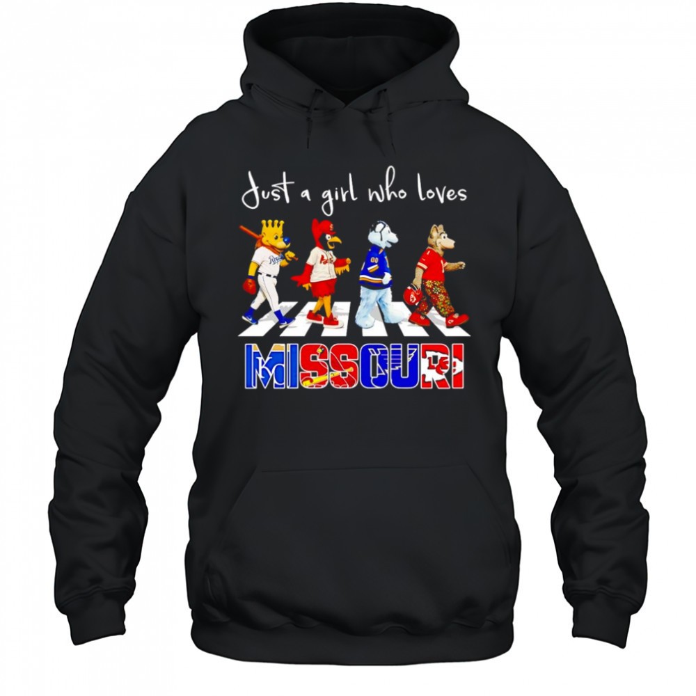 Just a girl who loves Missouri sports mascot shirt