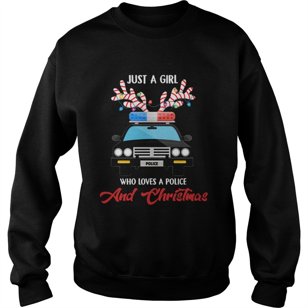 Just A Girl Who Loves PoliceChristmas shirt