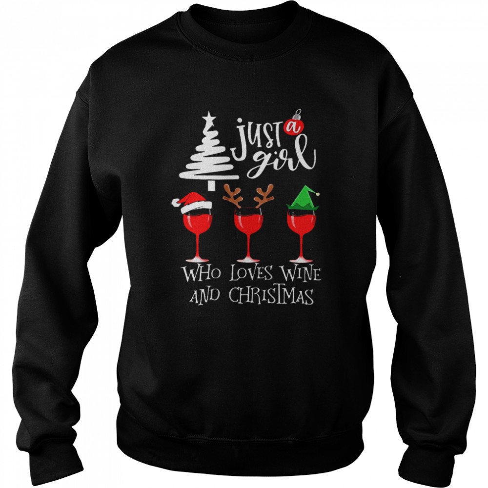 just-a-girl-who-loves-wine-and-christmas-shirt-u8et51tj Just a girl who loves wine and christmas shirt