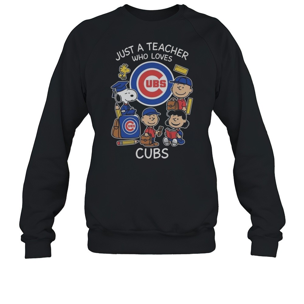 Just A Teacher Who Loves Chicago Cubs X Peanuts 2025 Shirt