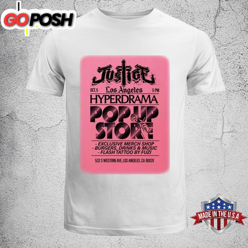 Justice October 5 2024 In Los Angeles, CA Tour Poster Unisex T-Shirt