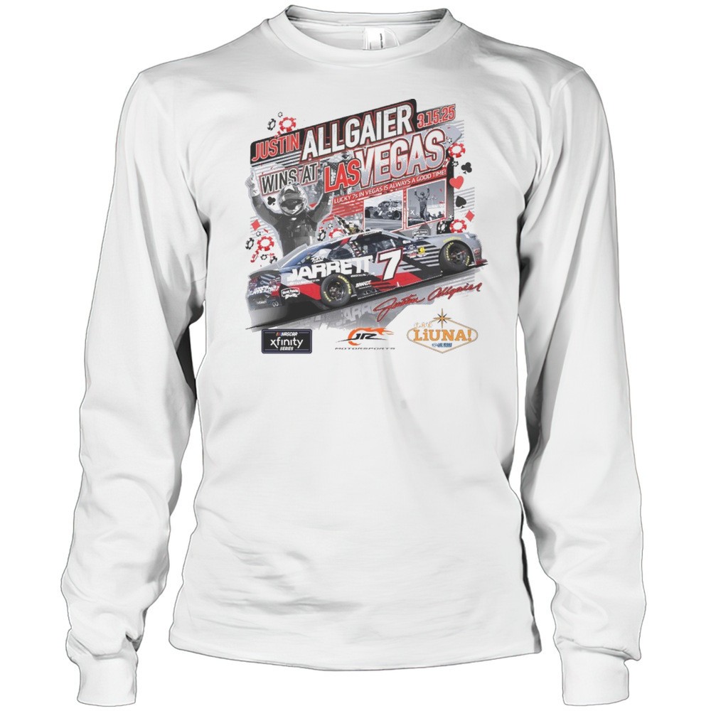 justin-allgaier-7-win-at-las-vegas-1-race-win-lucky-7s-in-vegas-is-always-a-good-ic9b1lx1 Justin Allgaier 7 Win At Las Vegas 1 Race Win Lucky 7s In Vegas Is Always A Good Time 3 15 2025 Signature T-shirt