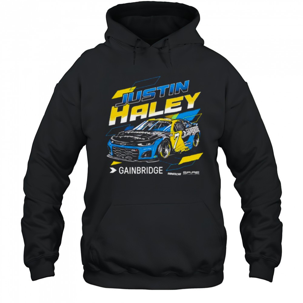 Justin Haley Gainbridge No 7 Chevrolet ZL1 for Spire Motorsports shirt
